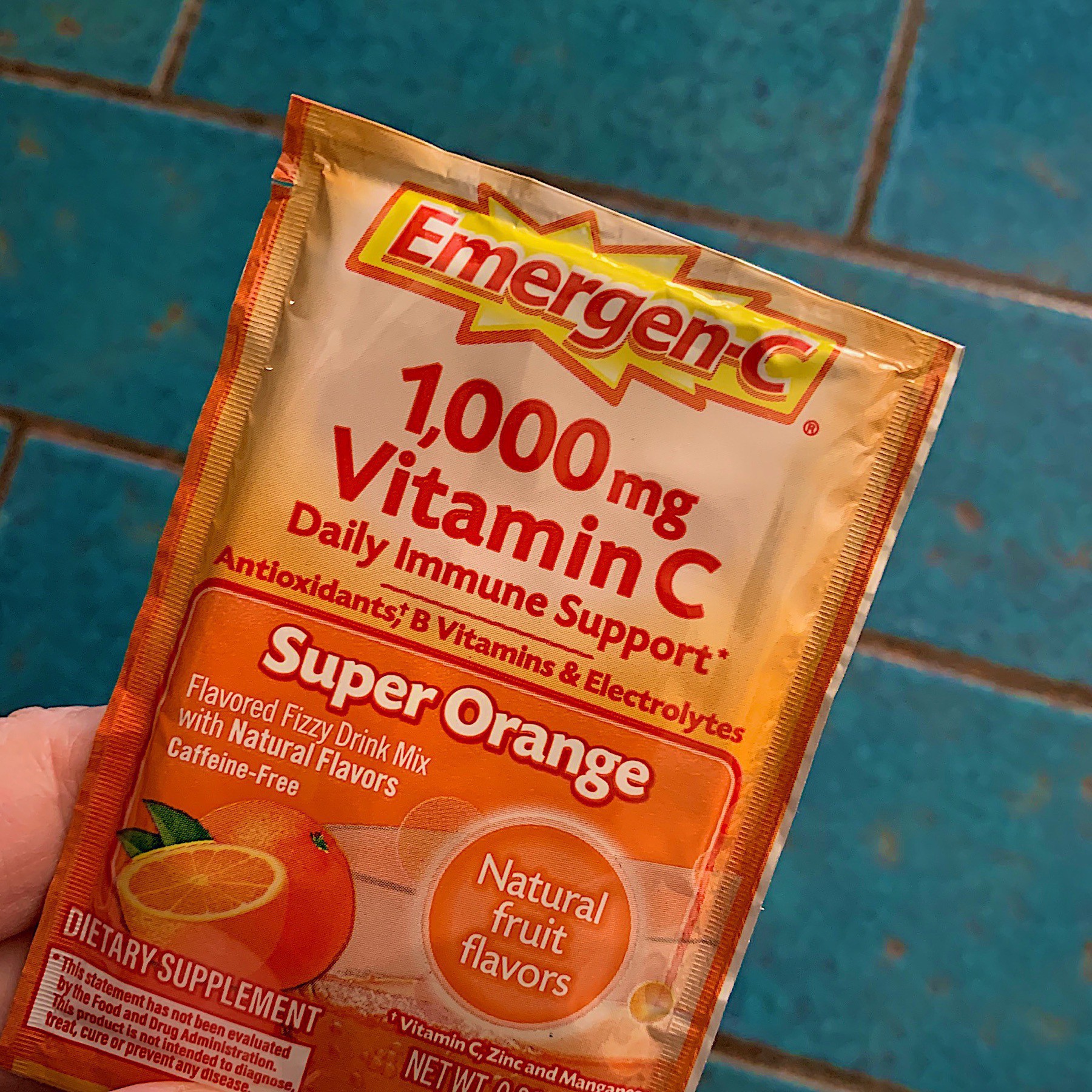 packet of orange emergen-c